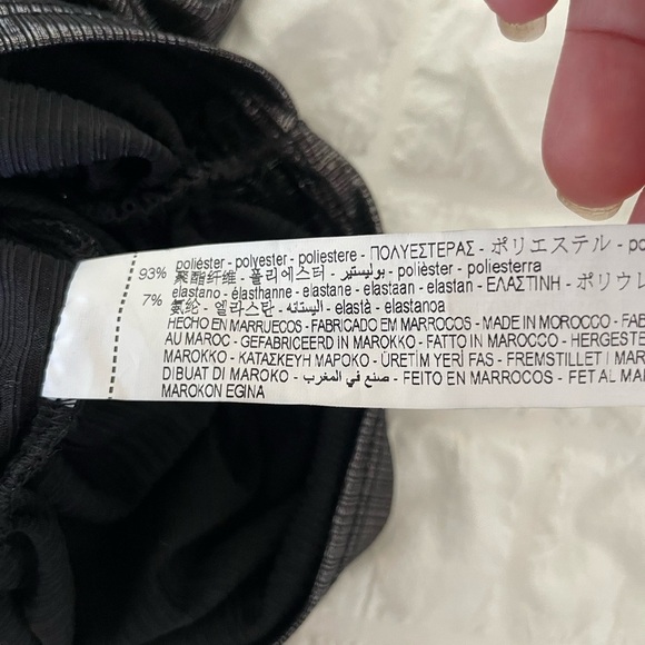 Zara gunmetal metallic ruched crop top - Picture 7 of 7